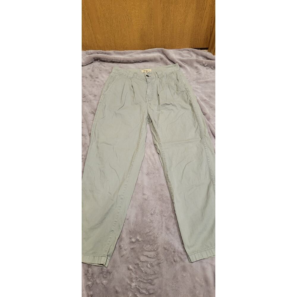 Madewell Womens Chino Pants Size 28 Green Cotton Straight Leg Casual Preppy